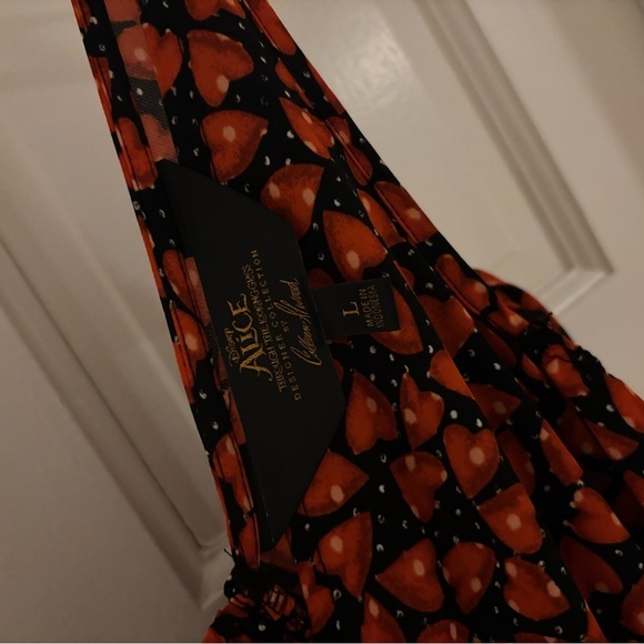 Disney alice in wonderland cold shoulder Sleeve Midi Sundress - Picture 4 of 9